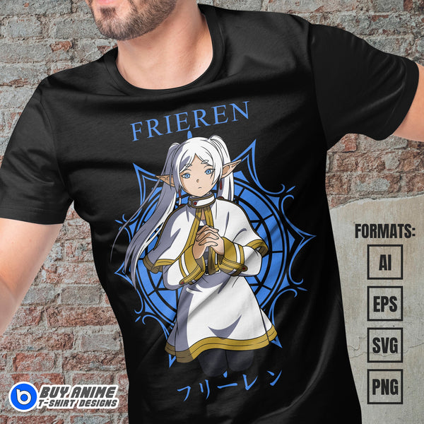 T-shirt Anime Frieren – Coton 100% – Pour Conventions, Cosplay – Design Personnages – Unisexe - 10