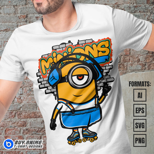 Premium Minions Vector T-shirt Design Template – www ...