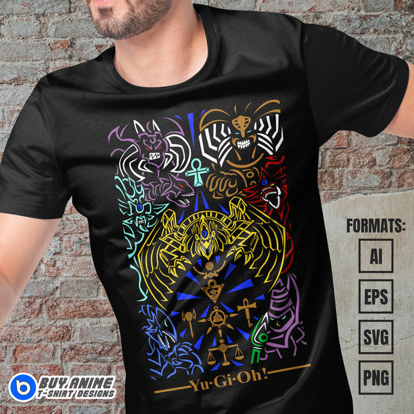 Yu Gi Oh Vector T-shirt Design Template – Buyanimetshirtdesigns