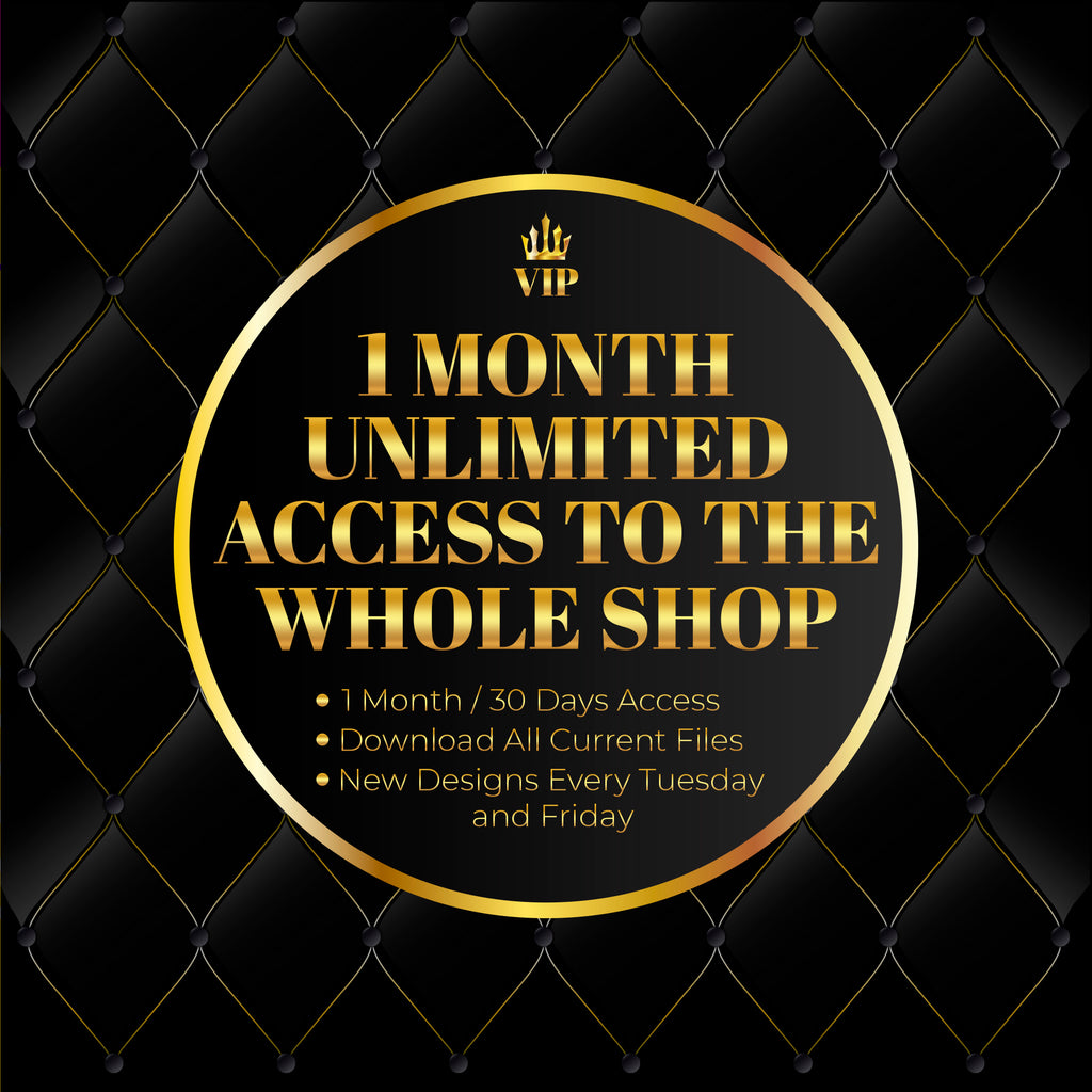 1 Month Unlimited Access To The Whole Shop