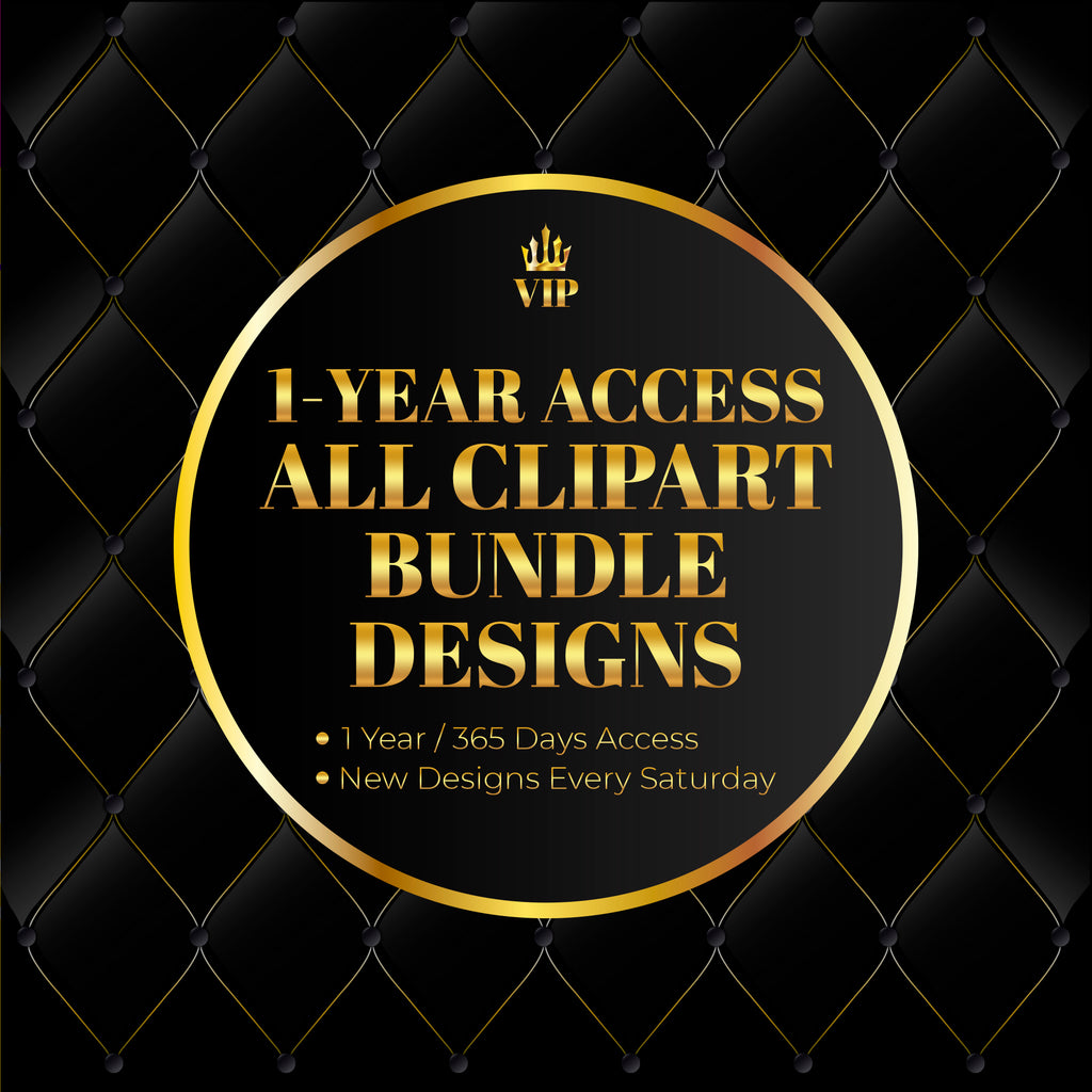 1 Year Access All Clipart Bundle Designs