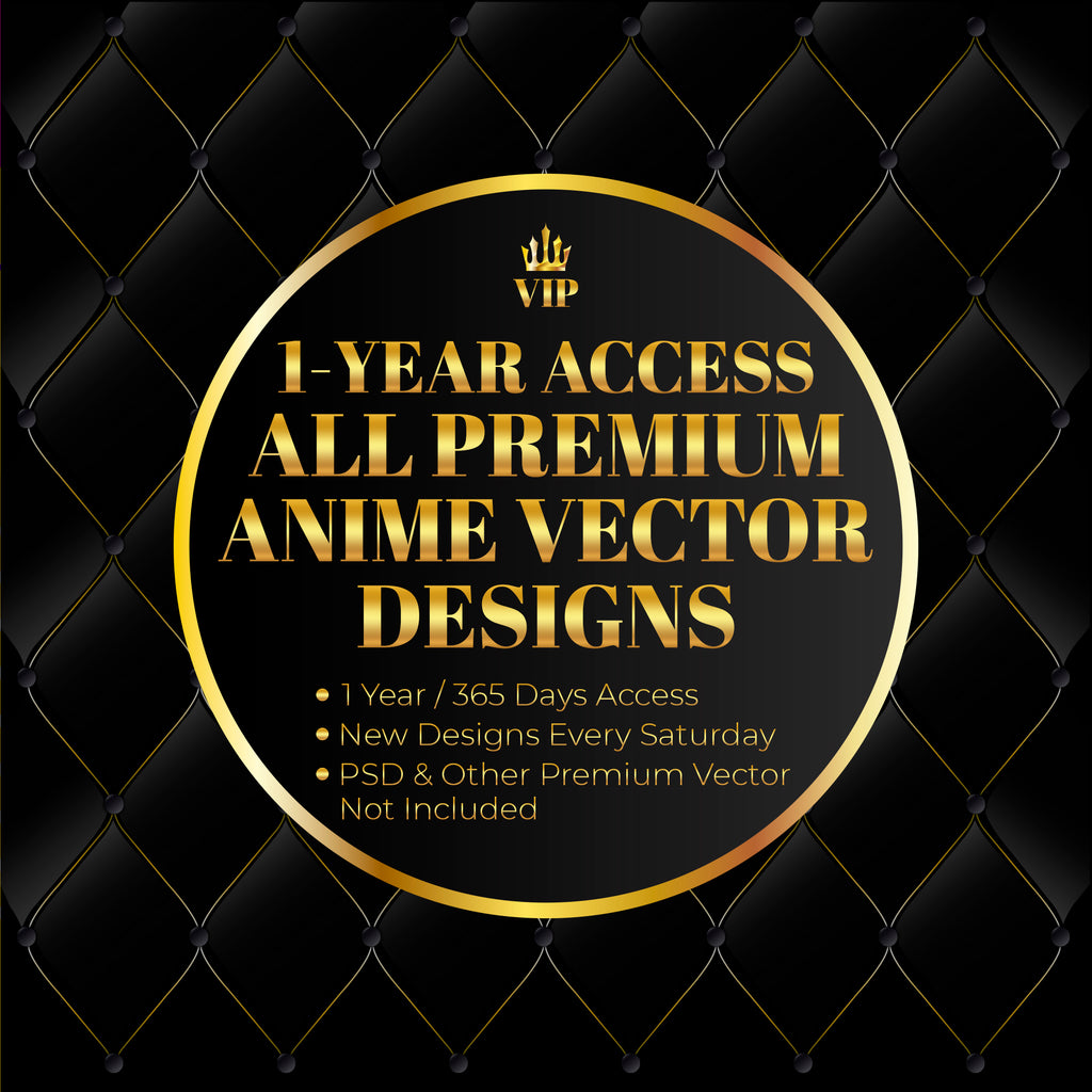 1 Year Access All Premium Anime Vector Designs