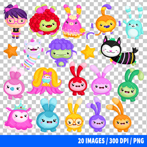 Abby Hatcher Clipart PNG Bundle