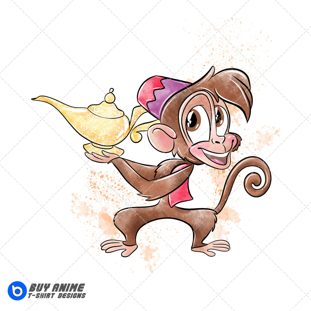Abu Aladdin Watercolor Clipart PNG Hand Drawn Illustration