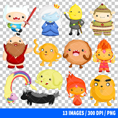 Adventure Time Clipart PNG Bundle #2