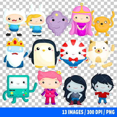 Adventure Time Clipart PNG Bundle