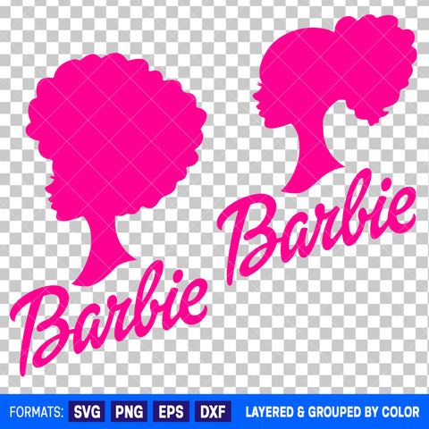 Afro Barbie Bundle SVG Cut Files for Cricut and Silhouette