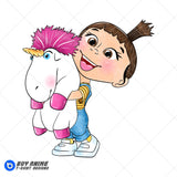 Agnes Despicable Me Watercolor Clipart PNG Hand Drawn Illustration