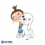 Agnes Despicable Me Watercolor Clipart PNG Hand Drawn Illustration #2