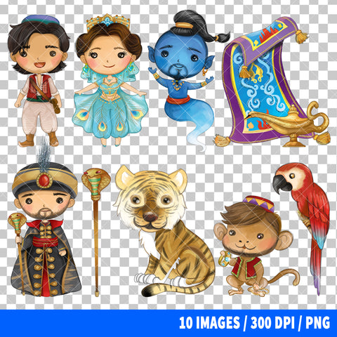 Aladdin Clipart PNG Bundle #2