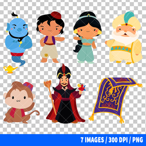 Aladdin Clipart PNG Bundle