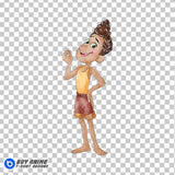 Alberto Luca Watercolor Clipart PNG Hand Drawn Illustration #3