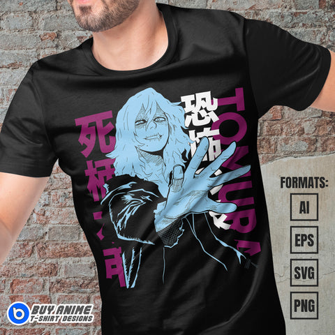 Tomura My Hero Academia Vector T-shirt Design Template