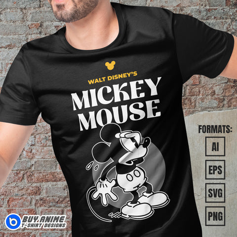 Mickey Mouse Vector T-shirt Design Template