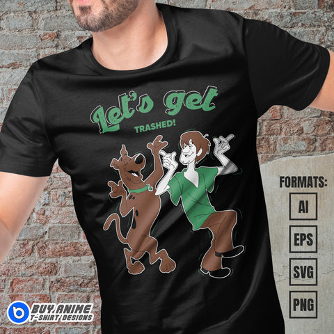 Scooby-Doo Vector T-shirt Design Template