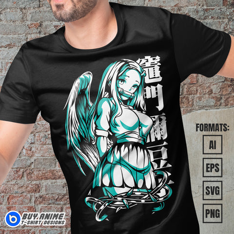 Nezuko Demon Slayer Anime Vector T-shirt Design Template