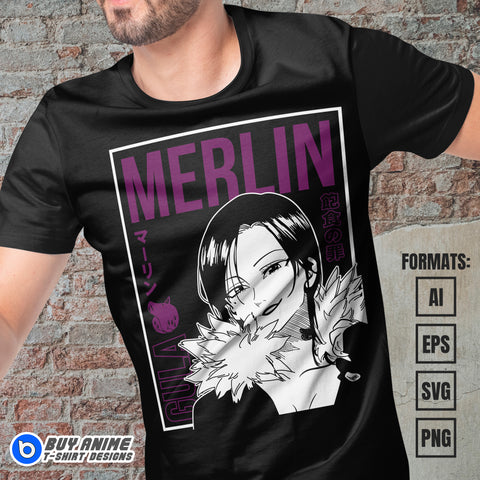 The Seven Deadly Sins Anime Vector T-shirt Design Template #6