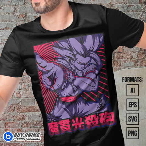 Gohan Beast Dragon Ball Super Anime Vector T-shirt Design Template