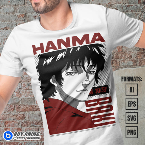 Baki Anime Vector T-shirt Design Template