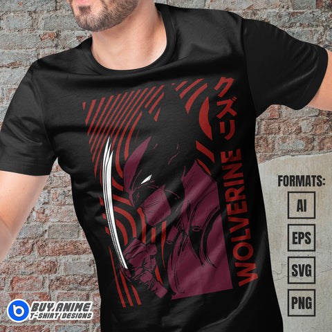 Wolverine Vector T-shirt Design Template