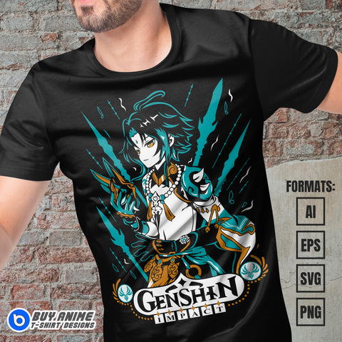 Genshin Impact Vector T-shirt Design Template #2