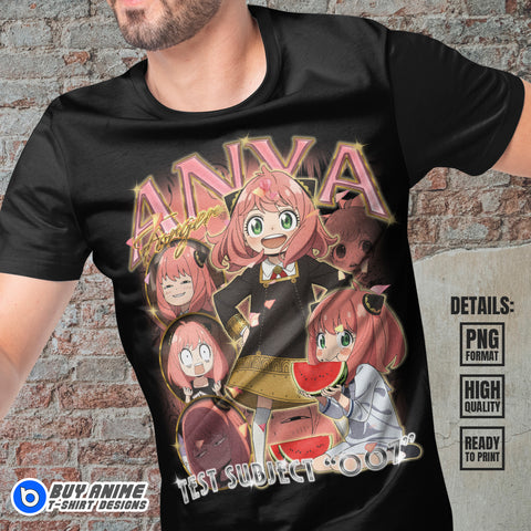 Anya Forger Spy x Family Anime Bootleg T-shirt Design