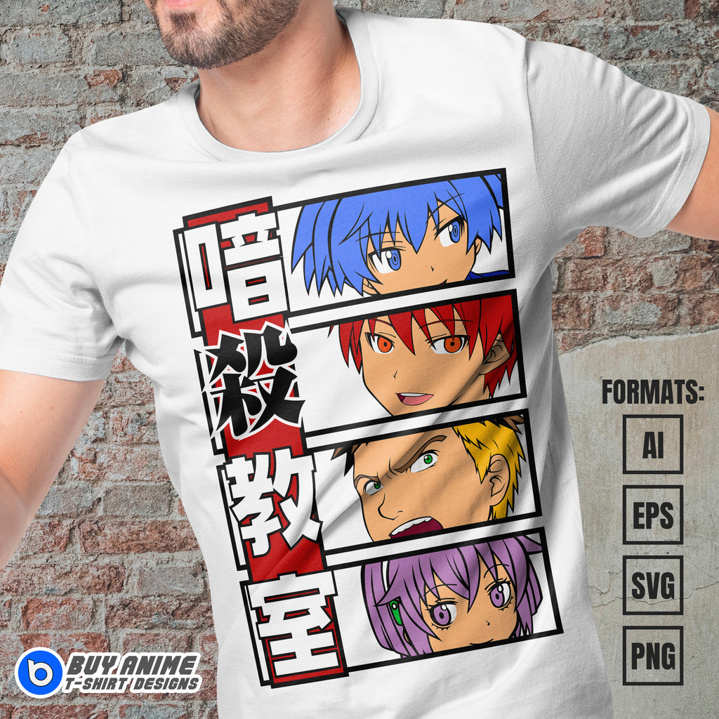 Assassination Classroom Vector T-shirt Design Template