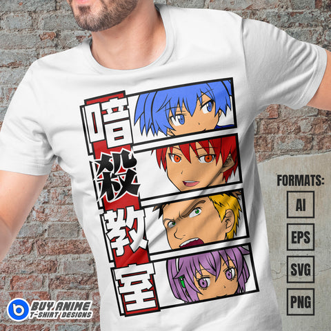 Assassination Classroom Vector T-shirt Design Template