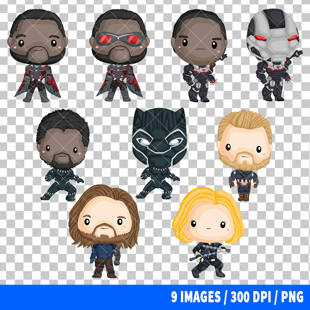 Avengers Clipart PNG Bundle #2