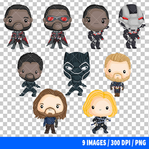 Avengers Clipart PNG Bundle #2