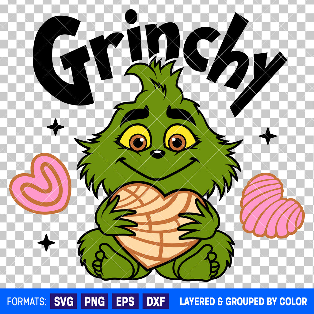 Baby Grinch Christmas SVG Cut File for Cricut and Silhouette #3