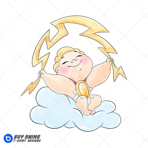 Baby Hercules Watercolor Clipart PNG Hand Drawn Illustration