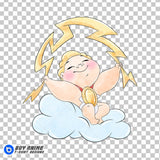 Baby Hercules Watercolor Clipart PNG Hand Drawn Illustration