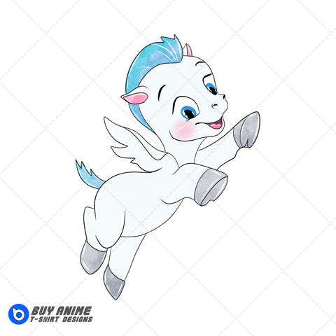 Pegasus Hercules Watercolor Clipart PNG Hand Drawn Illustration