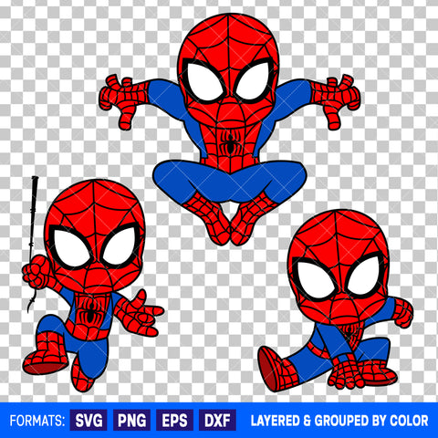 Baby Spider-Man Bundle SVG Cut Files for Cricut and Silhouette