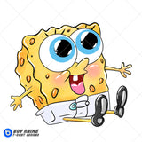 Baby Spongebob Watercolor Clipart PNG Hand Drawn Illustration