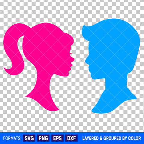Barbie And Ken Bundle SVG Cut Files for Cricut and Silhouette