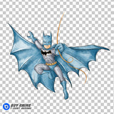 Batman Watercolor Clipart PNG Hand Drawn Illustration
