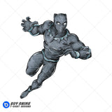 Black Panther Watercolor Clipart PNG Hand Drawn Illustration #2