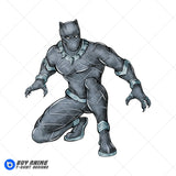 Black Panther Watercolor Clipart PNG Hand Drawn Illustration #4