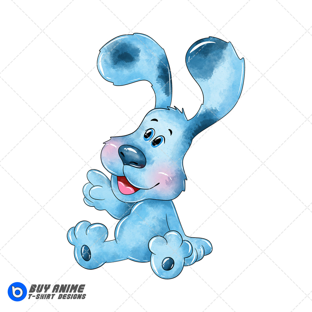 Blues Clues Watercolor Clipart PNG Hand Drawn Illustration