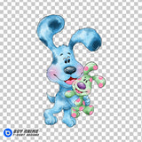 Blues Clues Watercolor Clipart PNG Hand Drawn Illustration #2