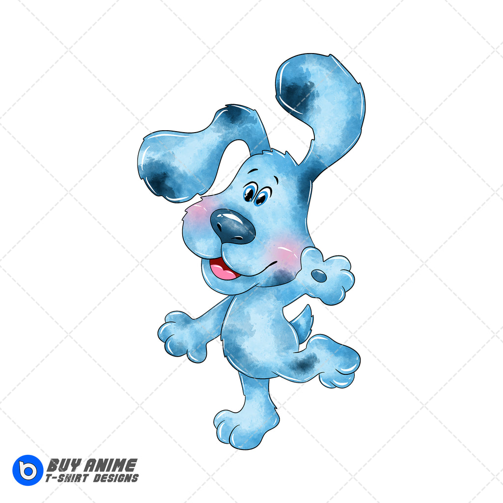 Blues Clues Watercolor Clipart PNG Hand Drawn Illustration #4