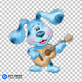 Blues Clues Watercolor Clipart PNG Hand Drawn Illustration #6