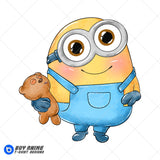 Bob Minion Watercolor Clipart PNG Hand Drawn Illustration