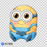 Bob Minion Watercolor Clipart PNG Hand Drawn Illustration #2