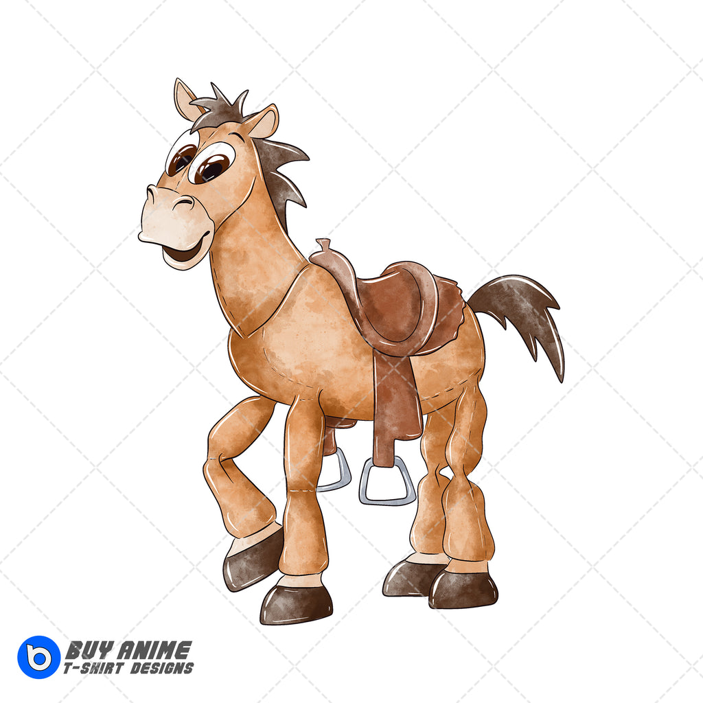 Bullseye Toy Story Watercolor Clipart PNG Hand Drawn Illustration