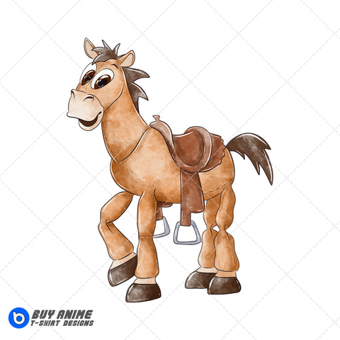 Bullseye Toy Story Watercolor Clipart PNG Hand Drawn Illustration