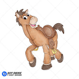 Bullseye Toy Story Watercolor Clipart PNG Hand Drawn Illustration #2
