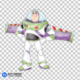 Buzz Lightyear Toy Story Watercolor Clipart PNG Hand Drawn Illustration